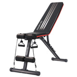 NNEDSZ Adjustable Incline Decline Exercise Bench Resistance Bands
