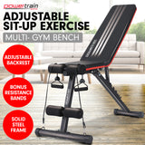 NNEDSZ Adjustable Incline Decline Exercise Bench Resistance Bands