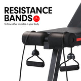 NNEDSZ Adjustable Incline Decline Exercise Bench Resistance Bands