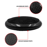 NNEDSZ Yoga Stability Disc Home Gym Pilates Balance Trainer Black