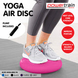 NNEDSZ Yoga Stability Disc Home Gym Pilates Balance Trainer - Pink