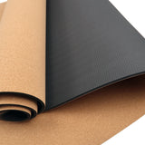 NNEDSZ Cork Yoga Mat with Carry Straps Home Gym Pilates - Plain