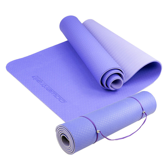 NNEDSZ TPE Pilates Exercise Yoga Mat 8mm - Light Purple