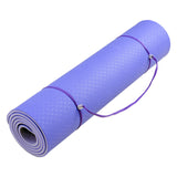 NNEDSZ TPE Pilates Exercise Yoga Mat 8mm - Light Purple