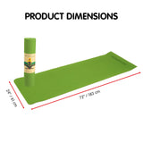 NNEDSZ Dual Layer 8mm Yoga Mat | Lime Green | Non-slip Surface, And Carry Strap For Ultimate Comfort And Portability