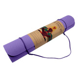 NNEDSZ Eco-friendly Dual Layer 6mm Yoga Mat | Dark Lavender | Non-slip Surface And Carry Strap For Ultimate Comfort And Portability