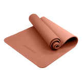 NNEDSZ Eco-friendly Dual Layer 6mm Yoga Mat | Peach | Non-slip Surface And Carry Strap For Ultimate Comfort And Portability