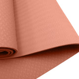 NNEDSZ Eco-friendly Dual Layer 6mm Yoga Mat | Peach | Non-slip Surface And Carry Strap For Ultimate Comfort And Portability