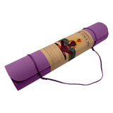NNEDSZ Eco-friendly Dual Layer 6mm Yoga Mat | Royal Purple | Non-slip Surface And Carry Strap For Ultimate Comfort And Portability
