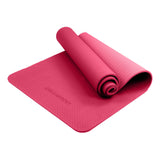 NNEDSZ Eco-friendly Dual Layer 6mm Yoga Mat | Pink | Non-slip Surface And Carry Strap For Ultimate Comfort And Portability