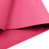 NNEDSZ Eco-friendly Dual Layer 6mm Yoga Mat | Pink | Non-slip Surface And Carry Strap For Ultimate Comfort And Portability