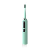 NNEDSZ High Frequency Electric Ultrasonic Dental Tartar Plaque Calculus Tooth Remover Set Kits Cleaner with LED Screen Light Green