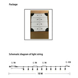 NNEDSZ 30M Festoon String Lights Kits Christmas Wedding Party Waterproof outdoor
