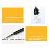 NNEDSZ 50M Festoon String Lights Kits Christmas Wedding Party Waterproof outdoor