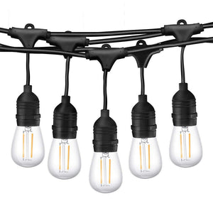 NNEDSZ 15M Plug Festoon String Lights Kits Globe Outdoor Christmas Party Garden