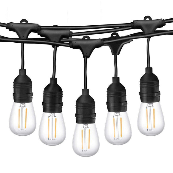 NNEDSZ 15M Plug Festoon String Lights Kits Globe Outdoor Christmas Party Garden