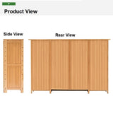 NNEDSZ 4 Doors 6 Tier without Drawer Tier Bamboo Large Capacity Storage Hallway Shelf Shoe Rack Cabinet