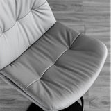 NNEDSZ Bar Stools Kitchen Bar Stool Leather Barstools Swivel Gas Lift Counter Chairs x2 BS8406 Orange