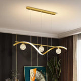 NNEDSZ Luxury Hand Blown Glass LED Pendant Light 100cm Adjustable 3 Color Dimmable Remote Control for Dining Bar Living Room