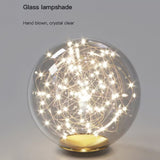 NNEDSZ Luxury Hand Blown Glass LED Pendant Light 100cm Adjustable 3 Color Dimmable Remote Control for Dining Bar Living Room
