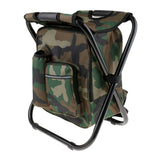 NNEDSZ Portable Folding Backpack Chair Camping Stool Cooler Bag Rucksack Beach Fishing 150kg load comb