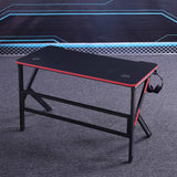 NNEDSZ Gaming Desk Desktop PC Computer Desks Desktop Racing Table Office Laptop Home K-Shaped Legs Black 120cm