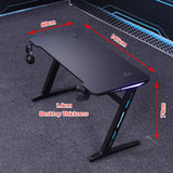 NNEDSZ 140cm RGB Gaming Desk Desktop PC Computer Desks Desktop Racing Table Office Laptop Home AU