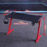 NNEDSZ 140cm RGB Gaming Desk Desktop PC Computer Desks Desktop Racing Table Office Laptop Home AU