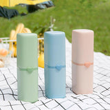 NNEDSZ Portable Toothbrush Holder Tooth Mug Toothpaste Cup Bath Travel Box Accessories Set Pink