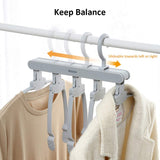NNEDSZ Magic Hanger Space Saving Multifunctional Clothes Coat Hanger Dryer Laundry Drying Rack Airer Clothes Horse Grey