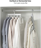 NNEDSZ Magic Hanger Space Saving Multifunctional Clothes Coat Hanger Dryer Laundry Drying Rack Airer Clothes Horse White