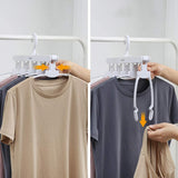 NNEDSZ Magic Hanger Space Saving Multifunctional Clothes Coat Hanger Dryer Laundry Drying Rack Airer Clothes Horse White