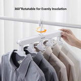 NNEDSZ Magic Hanger Space Saving Multifunctional Clothes Coat Hanger Dryer Laundry Drying Rack Airer Clothes Horse White