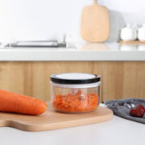 NNEDSZ Ecoco 3 Sizes Cutter Set Easy Chopper Mincer Mixer Slicer Dicer Blender Shredder For Onion Garlic Black