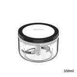 NNEDSZ Ecoco 3 Sizes Cutter Set Easy Chopper Mincer Mixer Slicer Dicer Blender Shredder For Onion Garlic Black
