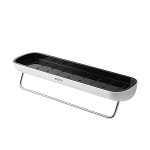 NNEDSZ Bathroom Shelves Organizer Wall Mount Home Towel shelf Shampoo Rack With Towel Bar Storage Rack Bathroom Accessories Black