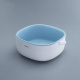 NNEDSZ Ecoco Double Drain Basket Bowl Washing Kitchen Strainer Noodles Vegetables Fruit Sink Supplies Green