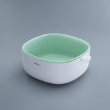 NNEDSZ Ecoco Double Drain Basket Bowl Washing Kitchen Strainer Noodles Vegetables Fruit Sink Supplies Grey
