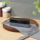 NNEDSZ Multipurpose Ceramic Carbide Knife Shapener For Knives Scissors Cleaver Keychain Grey