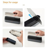NNEDSZ Multipurpose Ceramic Carbide Knife Shapener For Knives Scissors Cleaver Keychain Green