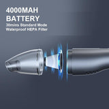 NNEDSZ 5000Pa Handheld Cordless Car Vacuum Cleaner Powerful Suction Portable Mini Home Wet Dry