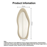 NNEDSZ 1.7m Standing Maiden Mirror Full Length Aesthetic Full Size Floor Mirror Bedroom Creative Modern Deco Pearl White