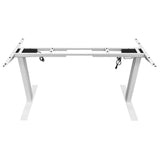 NNEDSZ Standing Desk Height Adjustable Sit Stand Motorised Dual Motors Frame White Only