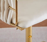 NNEDSZ 2x Height Adjustable Blue Swivel Bar Stool Velvet Golden Round Base Barstools Chairs