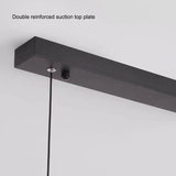NNEDSZ Modern Minimalist Trapezoid Pendant Light Adjustable LED Bar Light Black