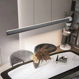 NNEDSZ Modern Minimalist Trapezoid Pendant Light Adjustable LED Bar Light Black