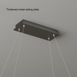 NNEDSZ Modern Minimalist Oval Pendant Light Adjustable LED Chandelier White