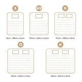 NNEDSZ Premium 5 Zone Pocket Spring Foam Mattress Medium Firmness 22cm - Double