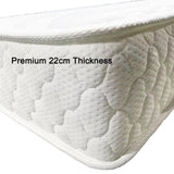 NNEDSZ Premium 5 Zone Pocket Spring Foam Mattress Medium Firmness 22cm - King Single