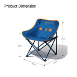NNEDSZ RAZOJESS Moon Chair for Outdoor Camping Fishing Picnic Khaki